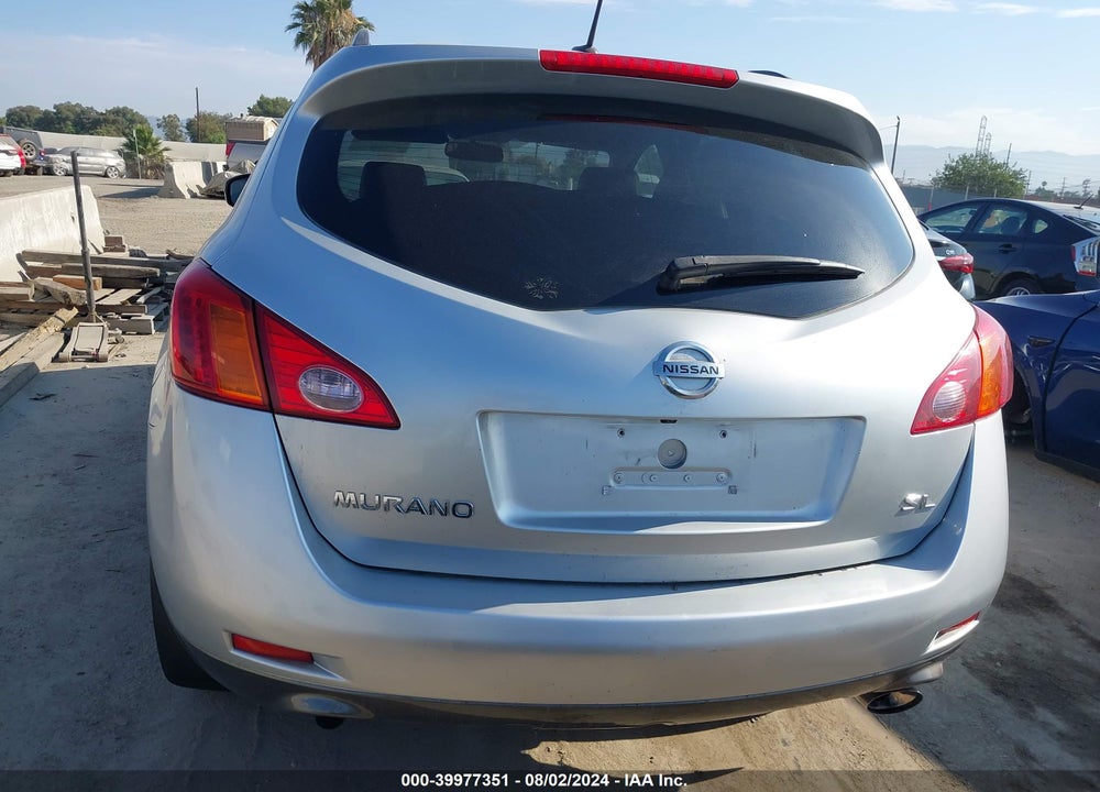 2009 NISSAN MURANO SL VIN: JN8AZ18U29W104043