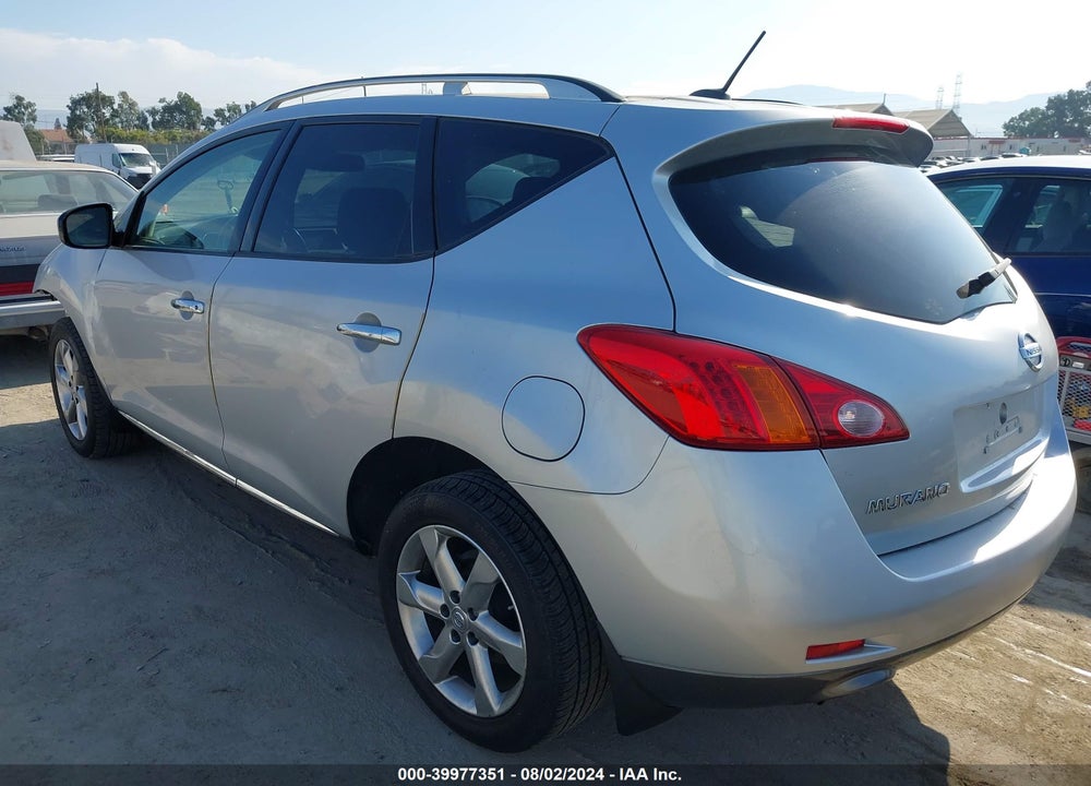 2009 NISSAN MURANO SL VIN: JN8AZ18U29W104043