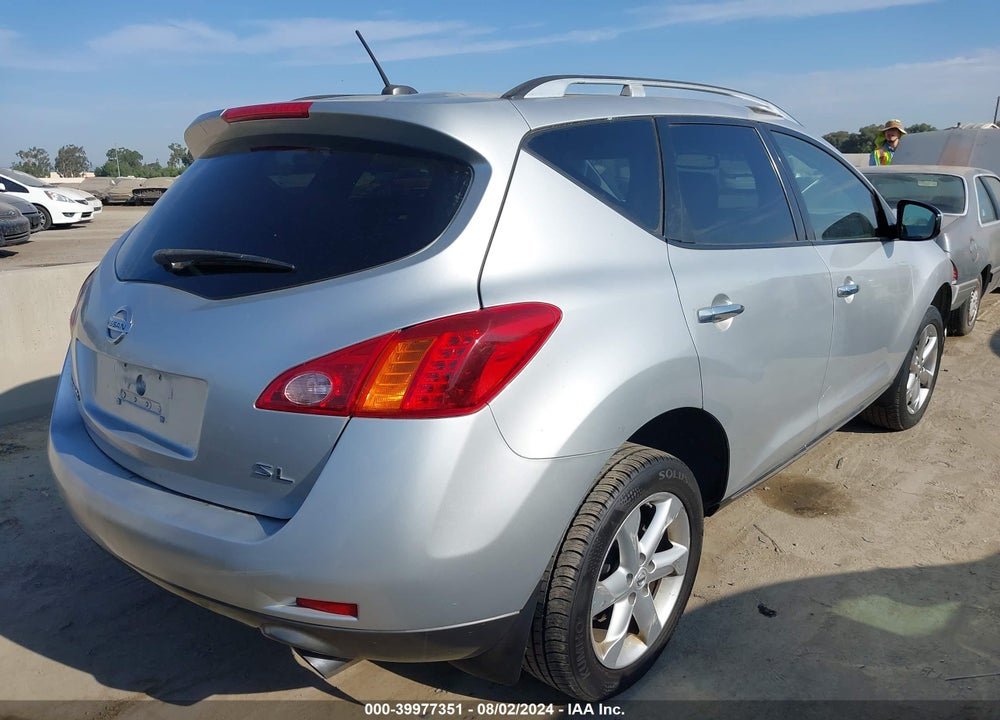 2009 NISSAN MURANO SL VIN: JN8AZ18U29W104043