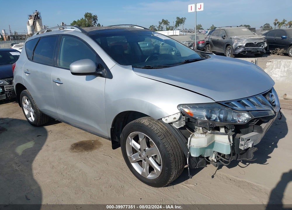 2009 NISSAN MURANO SL VIN: JN8AZ18U29W104043