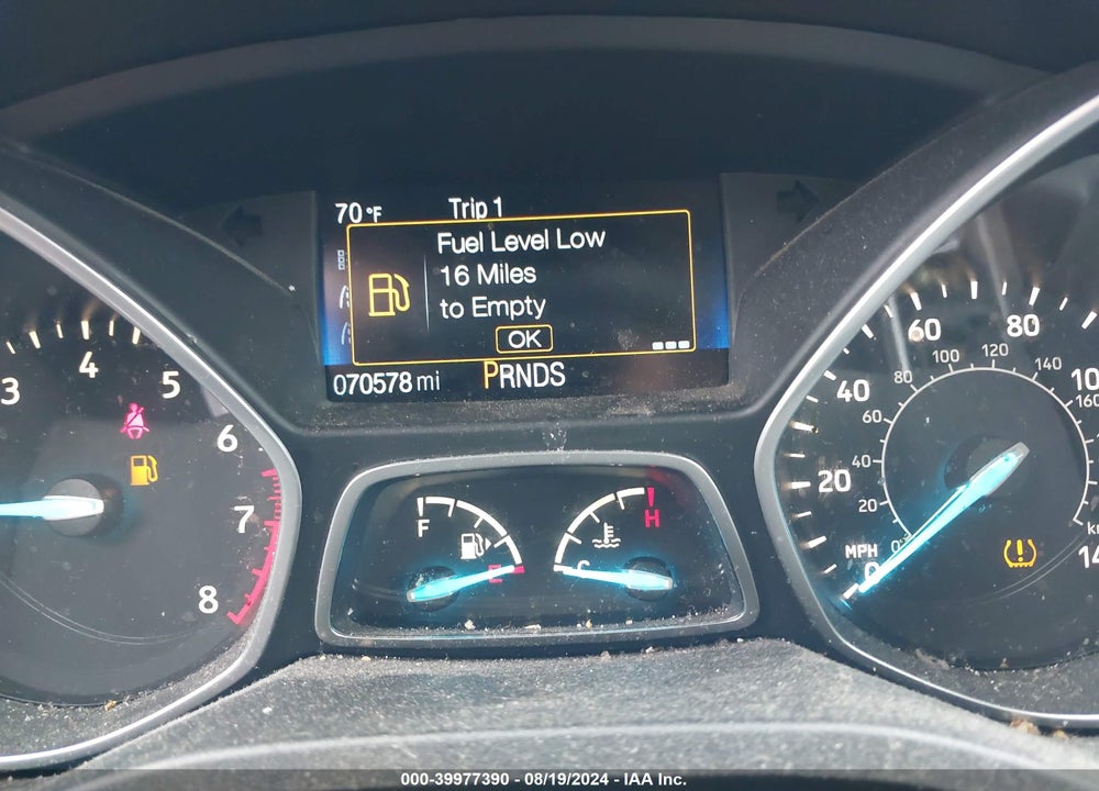 2017 FORD ESCAPE S VIN: 1FMCU0F7XHUA07401