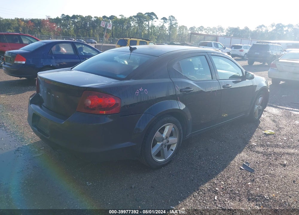 2012 DODGE AVENGER SE VIN: 1C3CDZAB0CN270072