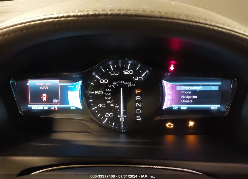 2013 LINCOLN MKX VIN: 2LMDJ8JK3DBL40874