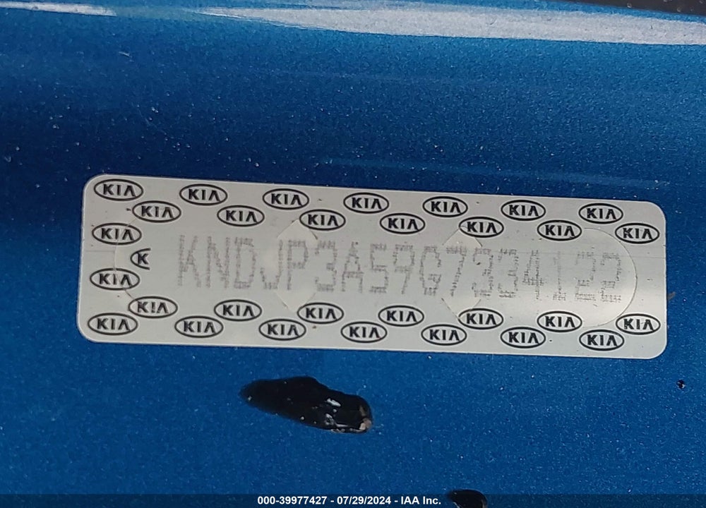 2016 KIA SOUL VIN: KNDJP3A59G7334122