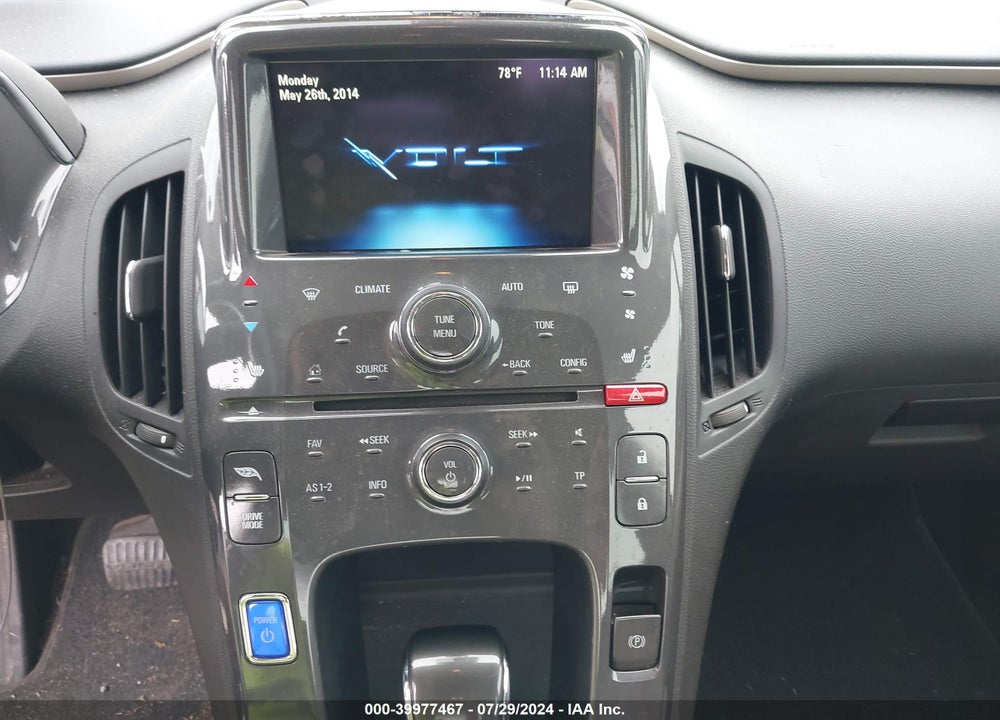 2012 CHEVROLET VOLT VIN: 1G1RB6E49CU125617