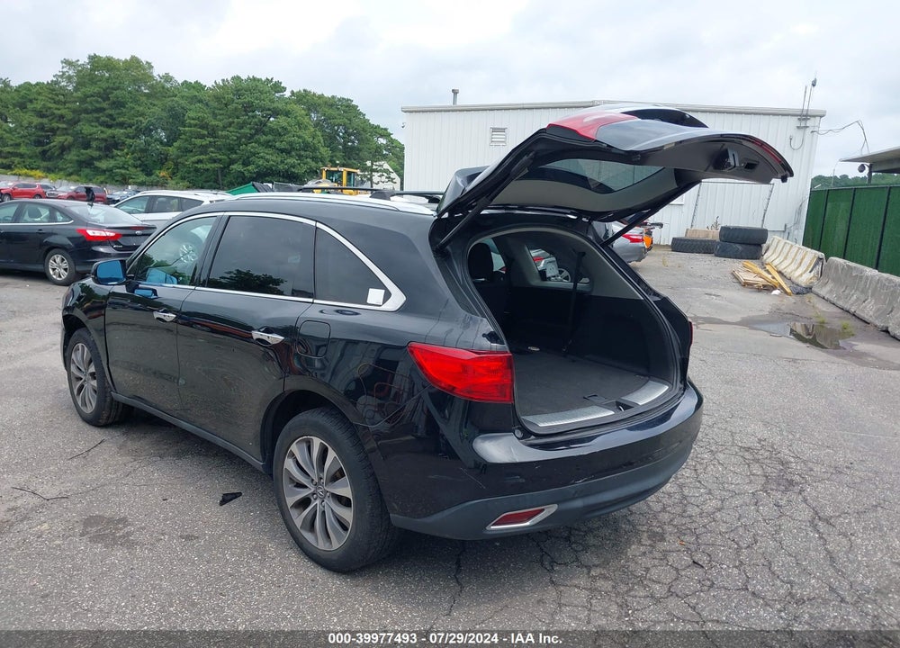 2015 ACURA MDX TECHNOLOGY PACKAGE VIN: 5FRYD4H47FB006389