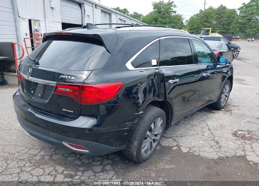 2015 ACURA MDX TECHNOLOGY PACKAGE VIN: 5FRYD4H47FB006389