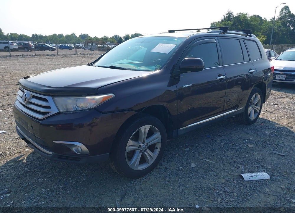 2012 TOYOTA HIGHLANDER LIMITED V6 VIN: 5TDYK3EH1CS068449