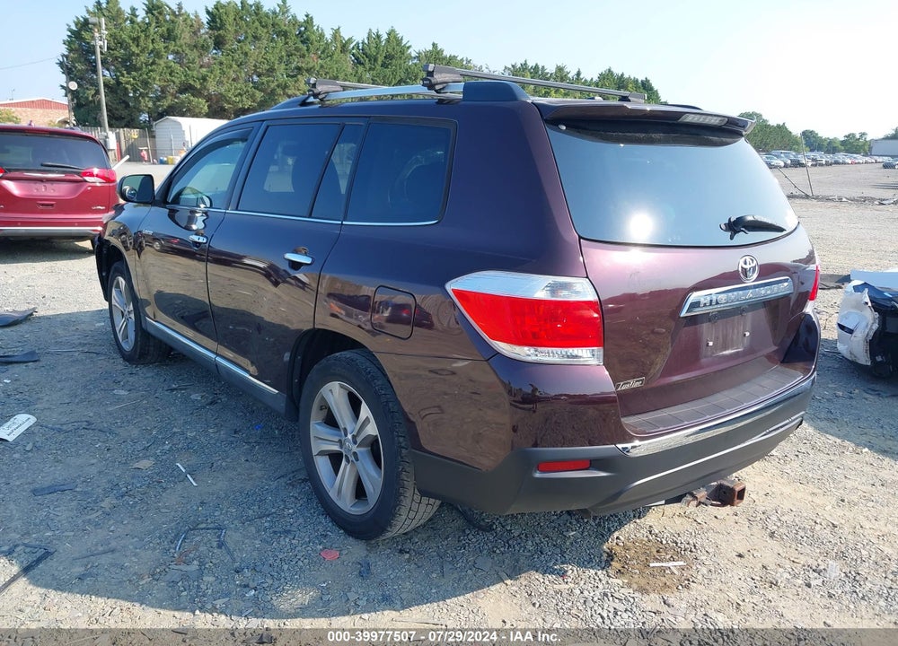 2012 TOYOTA HIGHLANDER LIMITED V6 VIN: 5TDYK3EH1CS068449