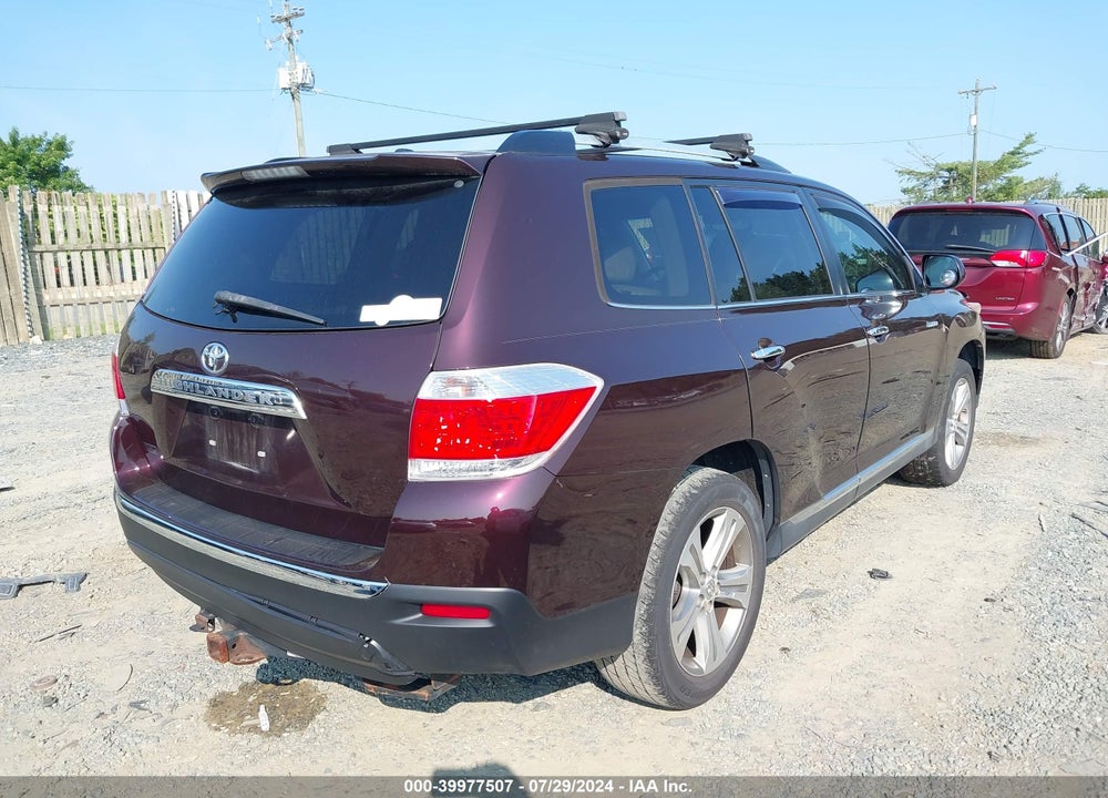 2012 TOYOTA HIGHLANDER LIMITED V6 VIN: 5TDYK3EH1CS068449