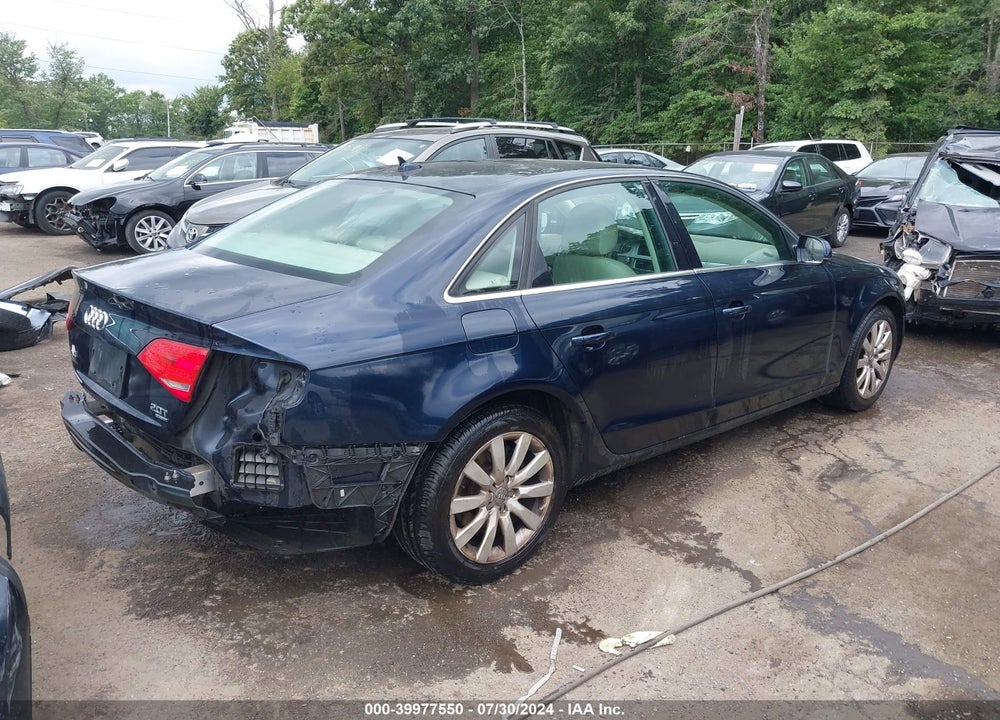 2010 AUDI A4 2.0T PREMIUM VIN: WAUFFAFL2AN059410