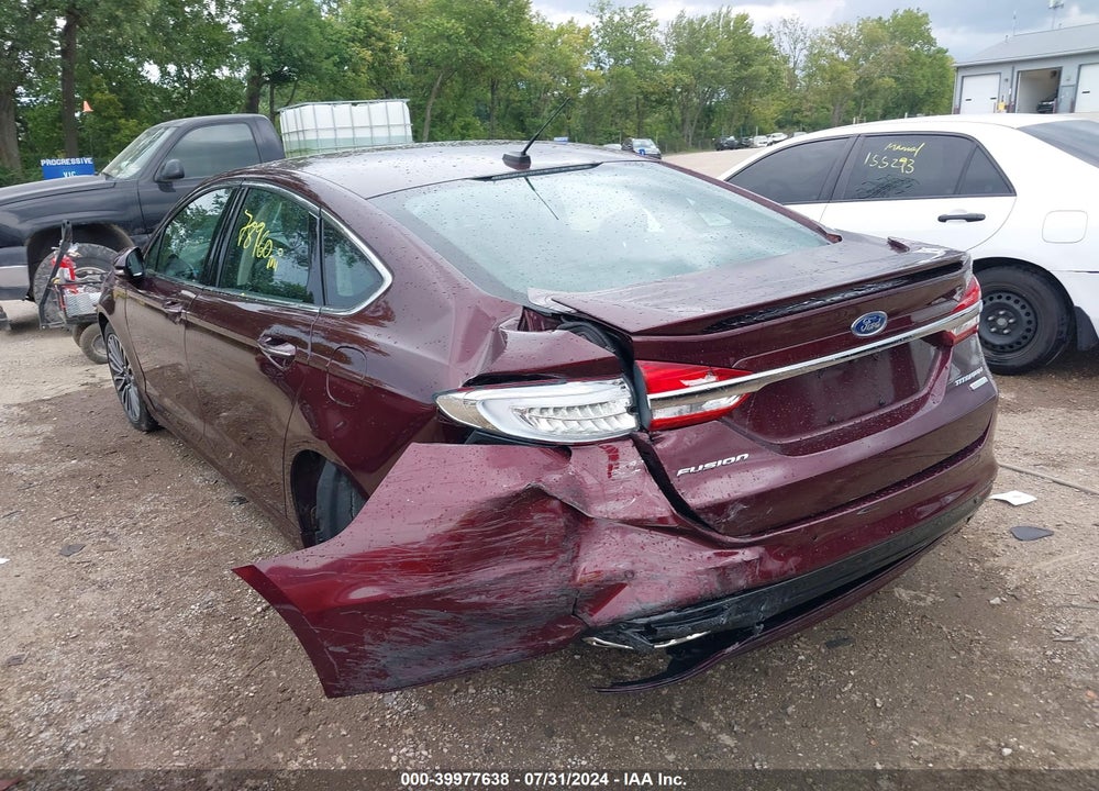 2017 FORD FUSION VIN: 3FA6P0K97HR156555