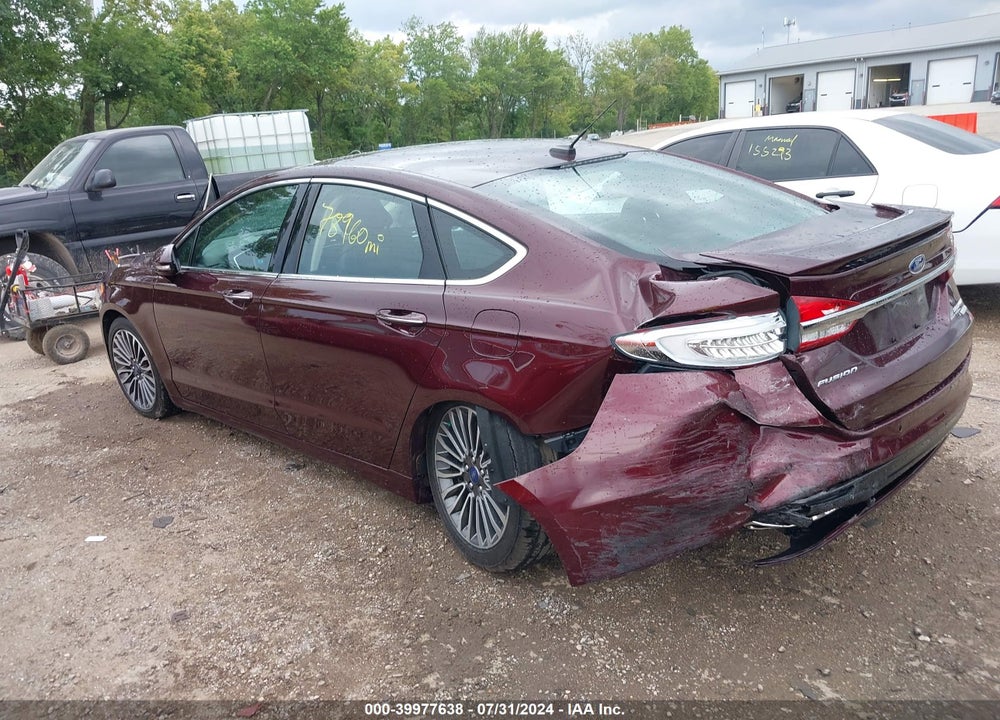 2017 FORD FUSION VIN: 3FA6P0K97HR156555