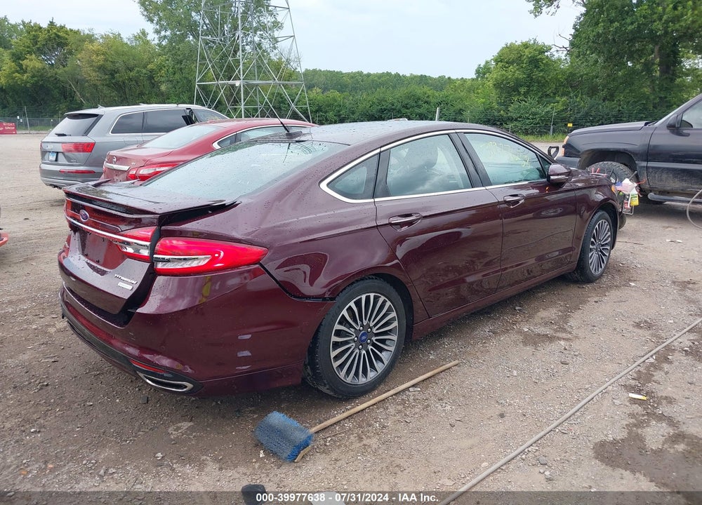 2017 FORD FUSION VIN: 3FA6P0K97HR156555