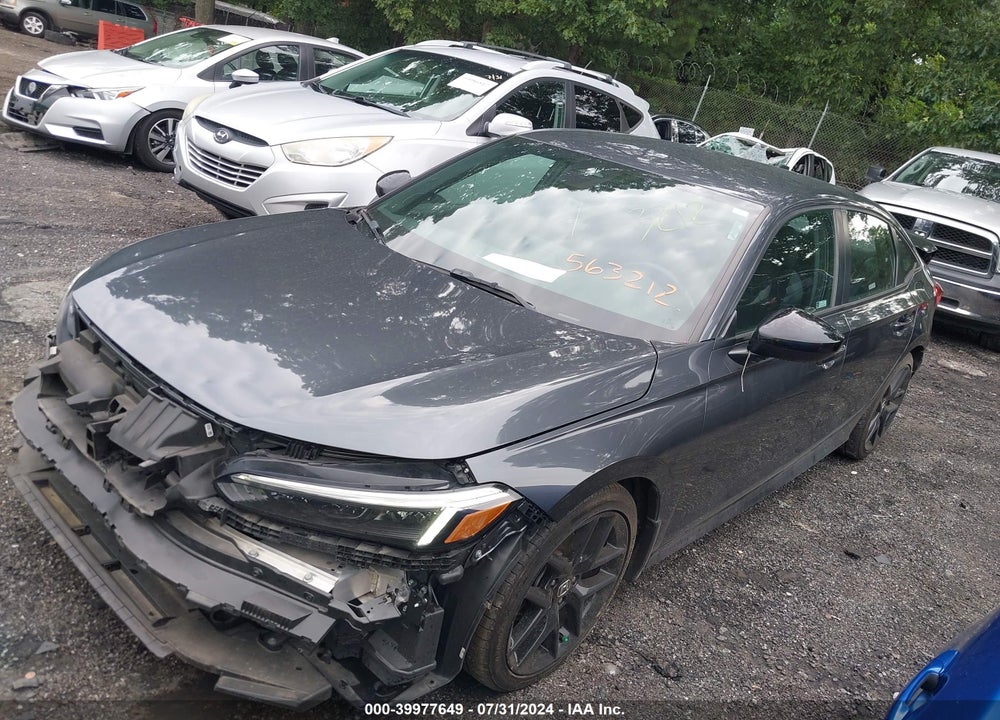 2022 HONDA CIVIC VIN: 2HGFE2F52NH563212