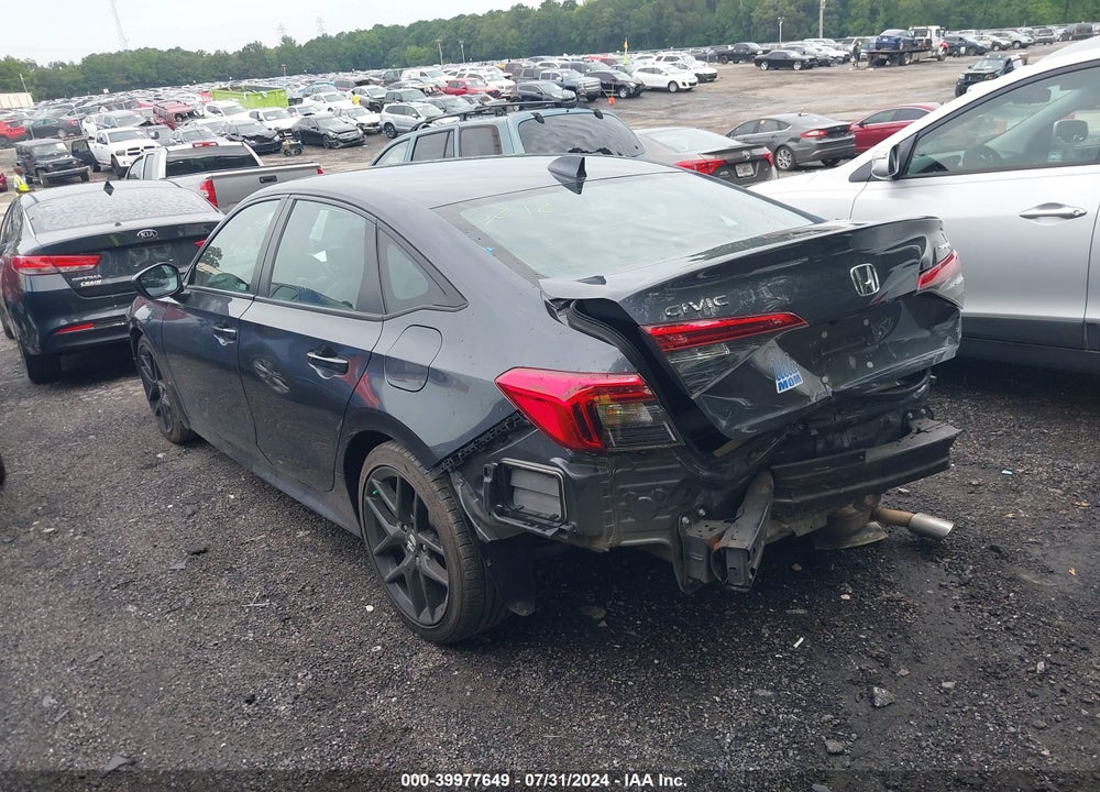 2022 HONDA CIVIC VIN: 2HGFE2F52NH563212