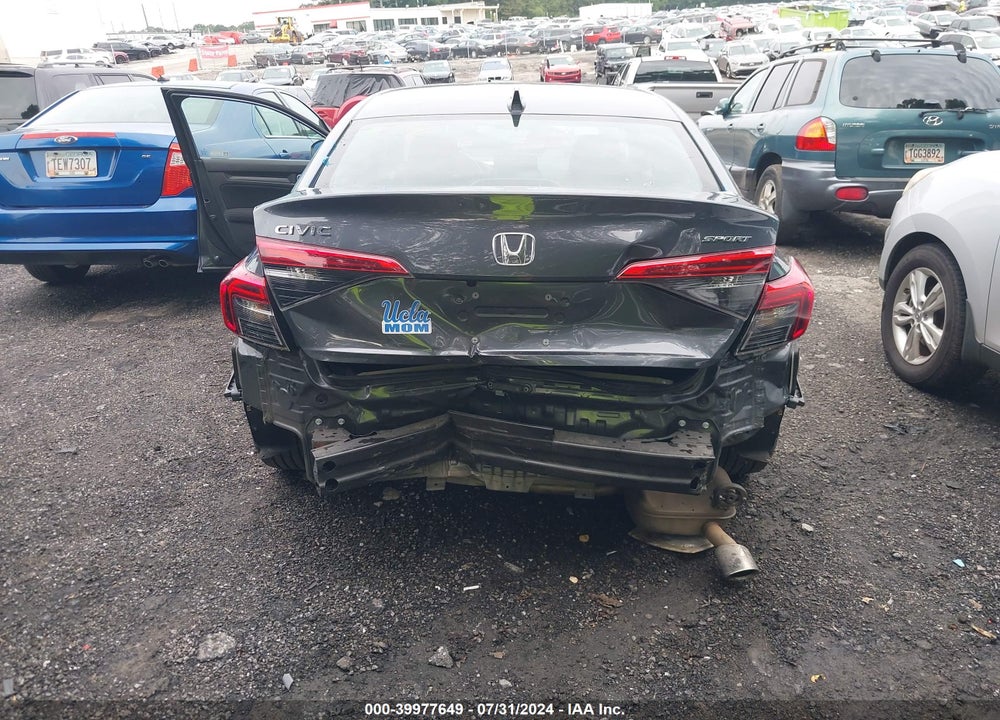 2022 HONDA CIVIC VIN: 2HGFE2F52NH563212
