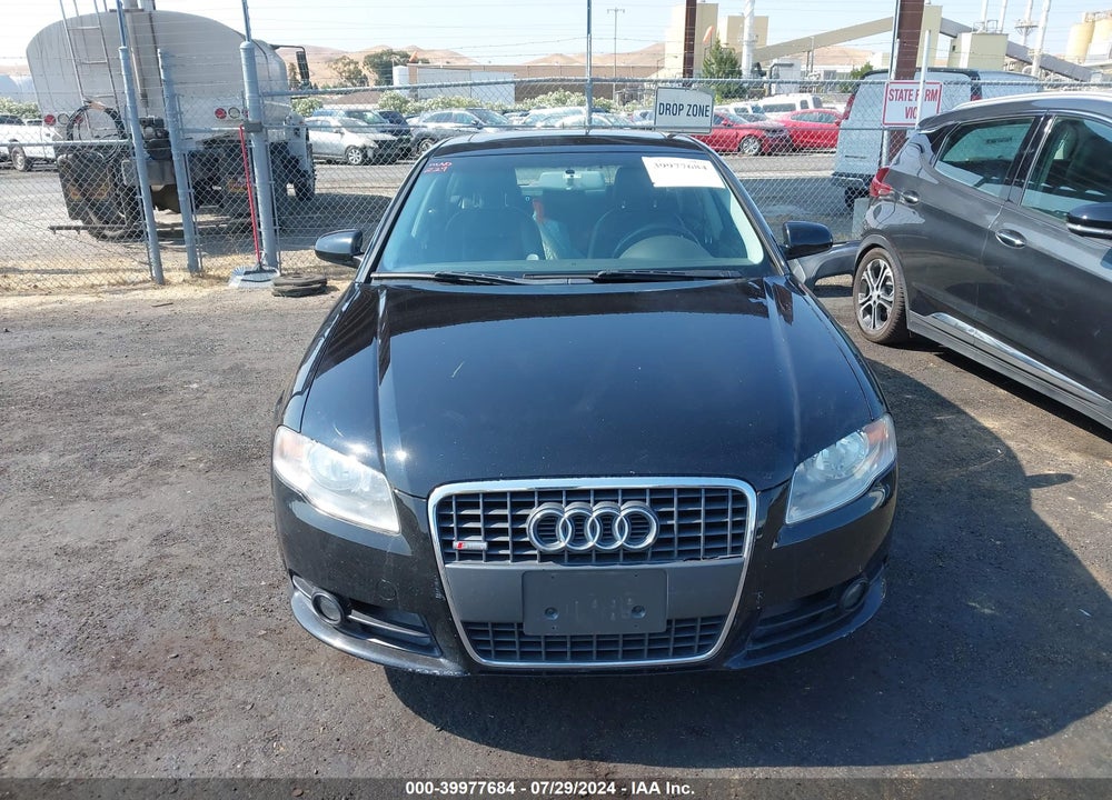 2007 AUDI A4 2.0T VIN: WAUEF78E37A112564