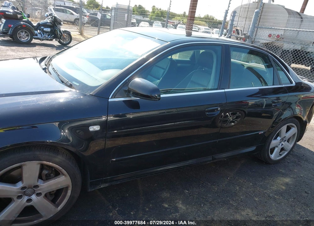 2007 AUDI A4 2.0T VIN: WAUEF78E37A112564