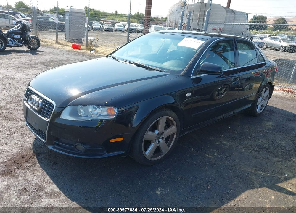 2007 AUDI A4 2.0T VIN: WAUEF78E37A112564