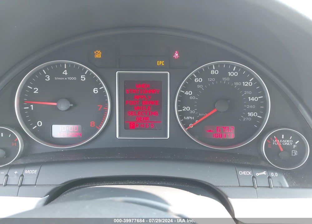 2007 AUDI A4 2.0T VIN: WAUEF78E37A112564