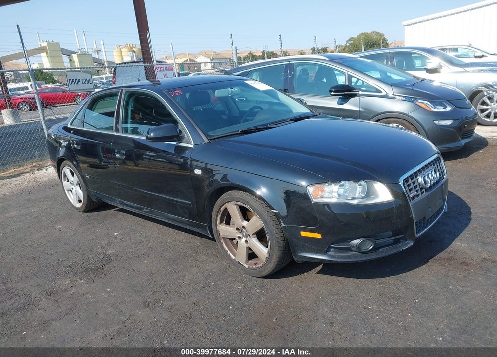 2007 AUDI A4 2.0T VIN: WAUEF78E37A112564