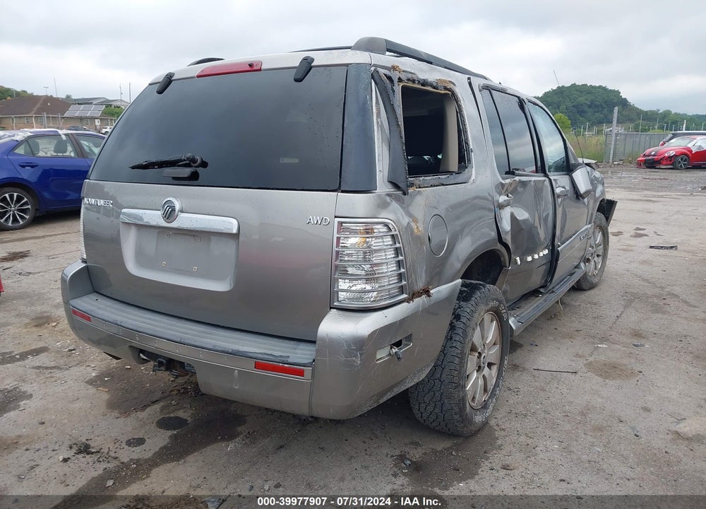 2008 MERCURY MOUNTAINEER VIN: 4M2EU47E68UJ16840