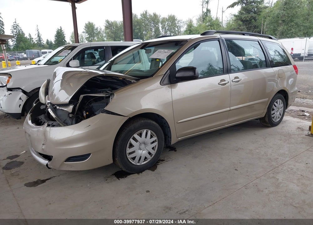 2009 TOYOTA SIENNA CE VIN: 5TDZK23C49S238379