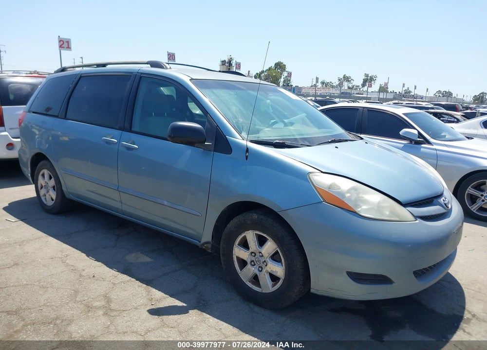 2007 TOYOTA SIENNA LE VIN: 5TDZK23C07S068308