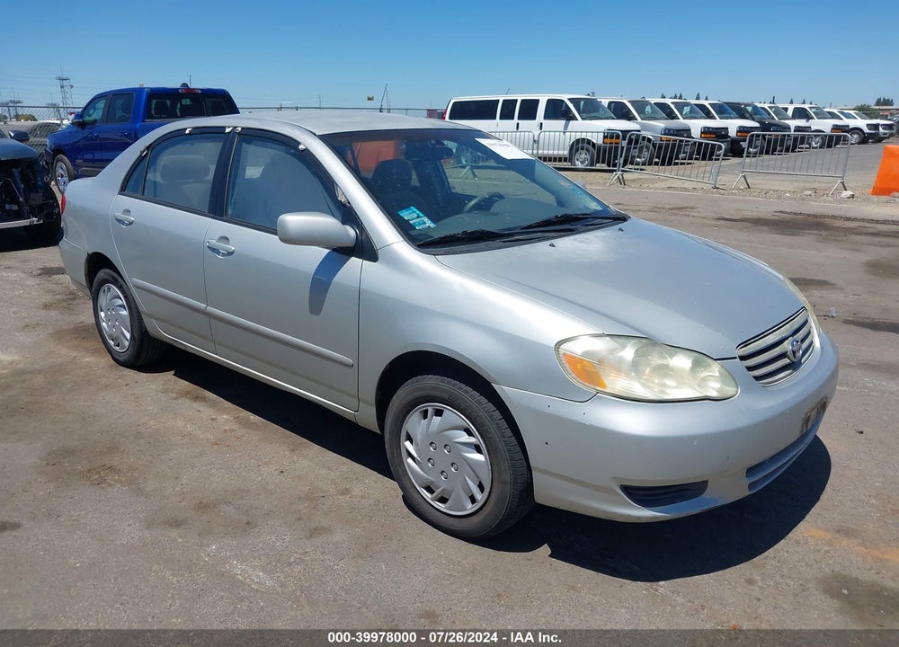 2003 TOYOTA COROLLA LE VIN: 1NXBR32E53Z124072