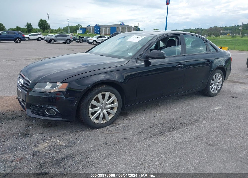 2012 AUDI A4 2.0T PREMIUM VIN: WAUBFAFL3CA117565