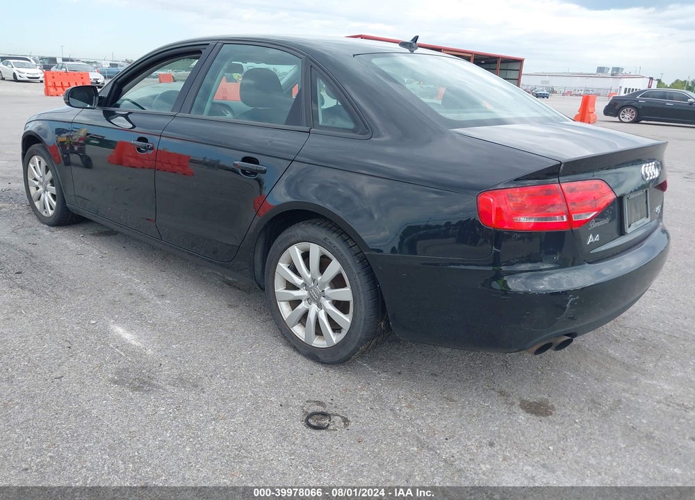 2012 AUDI A4 2.0T PREMIUM VIN: WAUBFAFL3CA117565