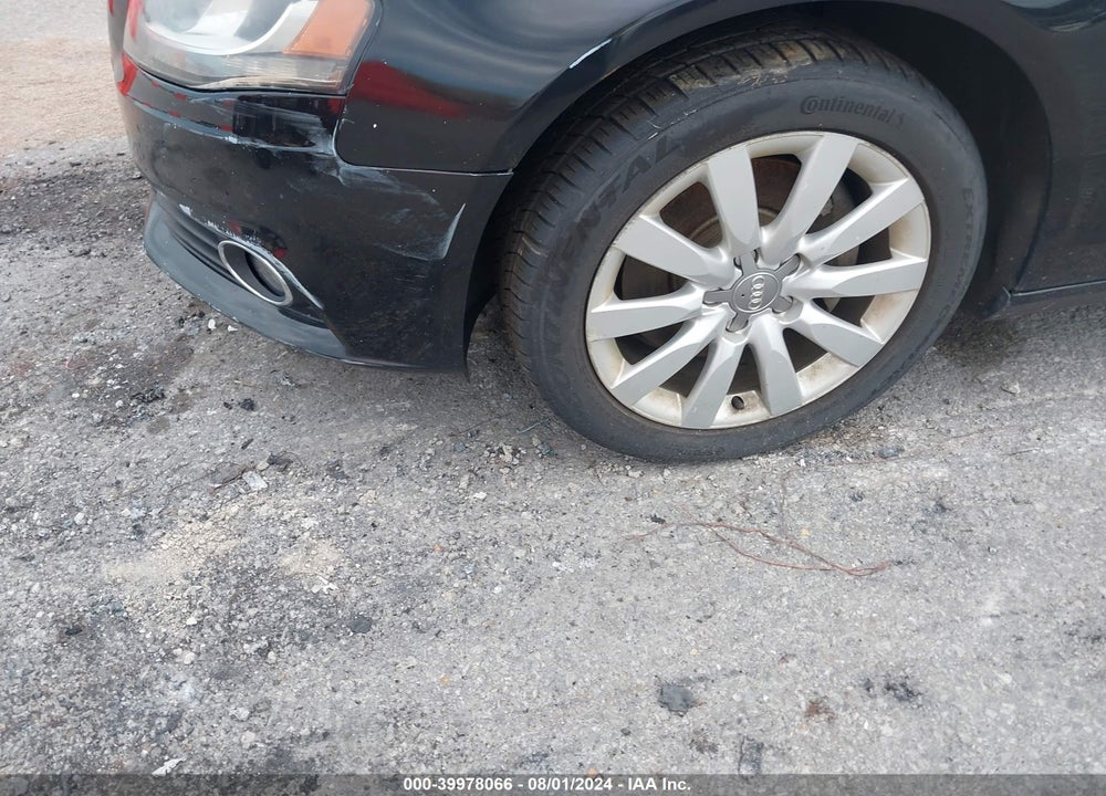 2012 AUDI A4 2.0T PREMIUM VIN: WAUBFAFL3CA117565