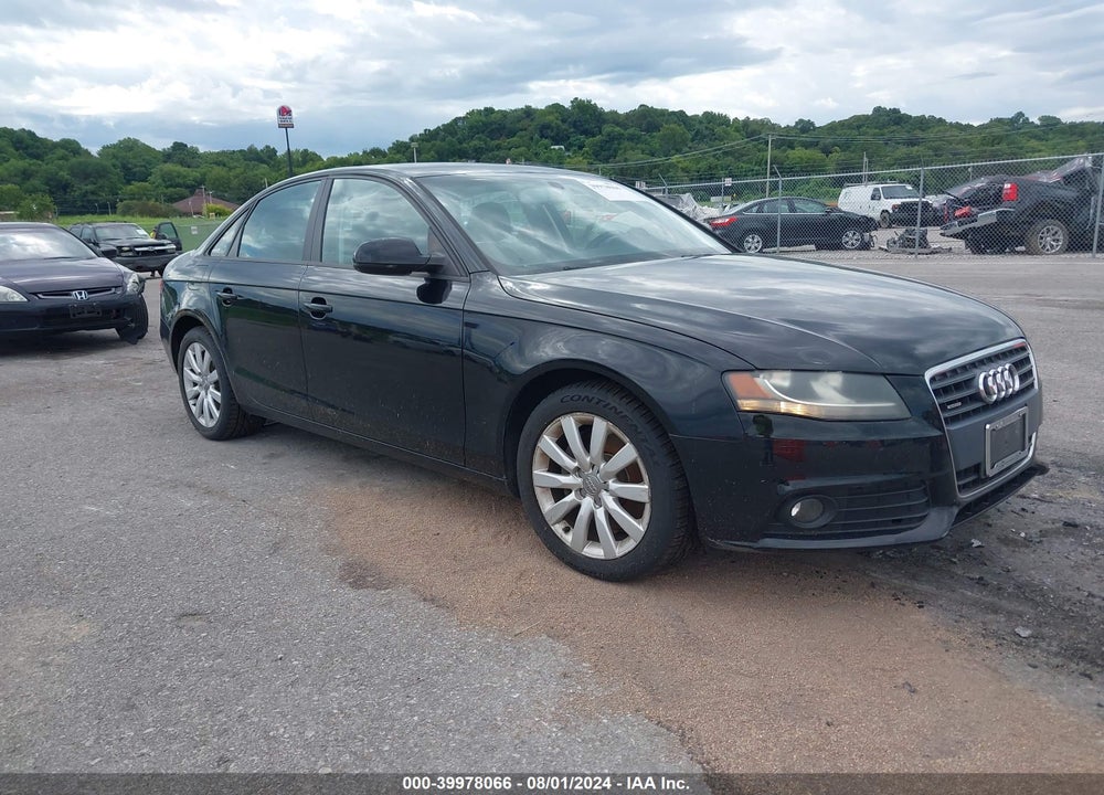 2012 AUDI A4 2.0T PREMIUM VIN: WAUBFAFL3CA117565