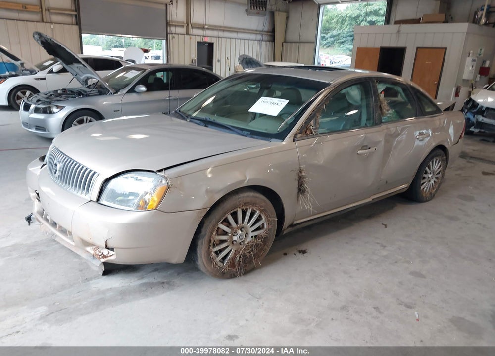 2007 MERCURY MONTEGO PREMIER VIN: 1MEHM42187G602326