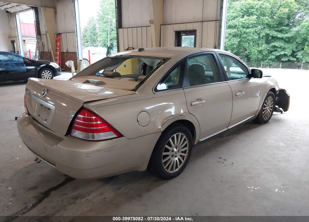 2007 MERCURY MONTEGO PREMIER VIN: 1MEHM42187G602326