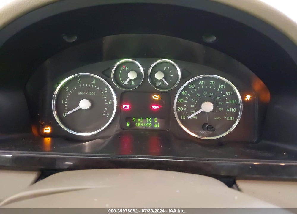 2007 MERCURY MONTEGO PREMIER VIN: 1MEHM42187G602326