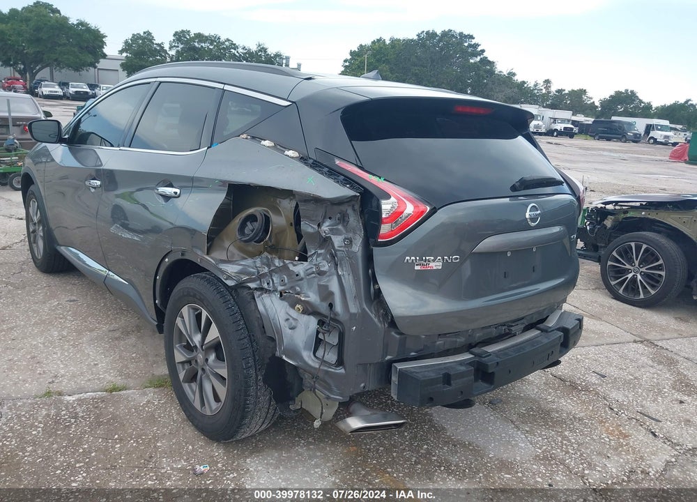 2015 NISSAN MURANO SV VIN: 5N1AZ2MG9FN221021