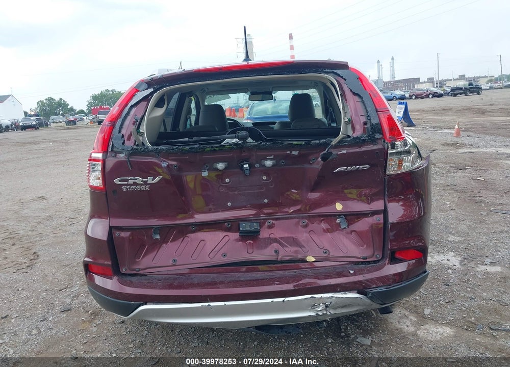 2015 HONDA CR-V TOURING VIN: 5J6RM4H90FL066037