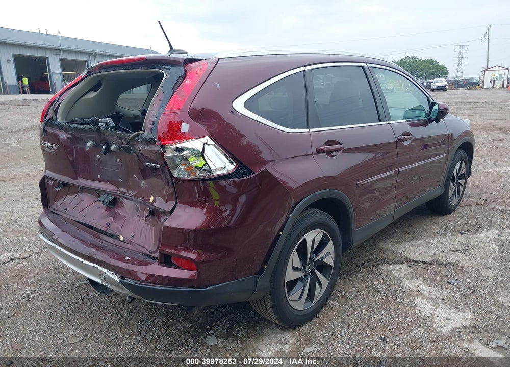 2015 HONDA CR-V TOURING VIN: 5J6RM4H90FL066037