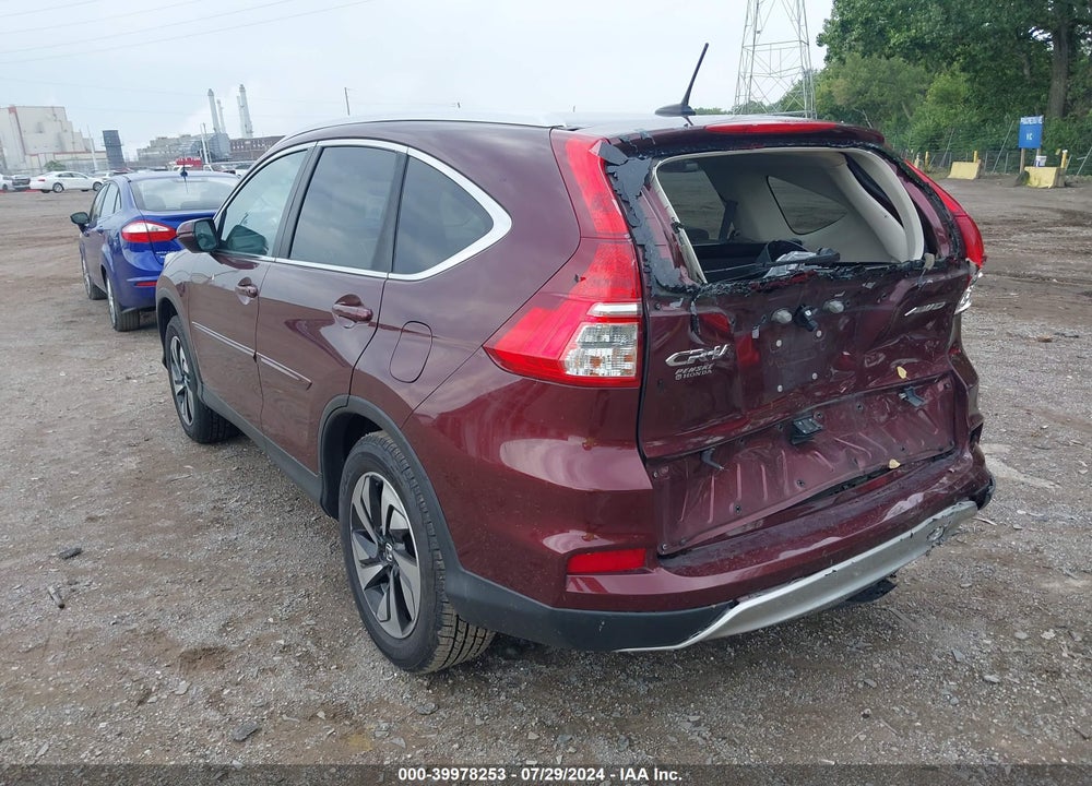 2015 HONDA CR-V TOURING VIN: 5J6RM4H90FL066037