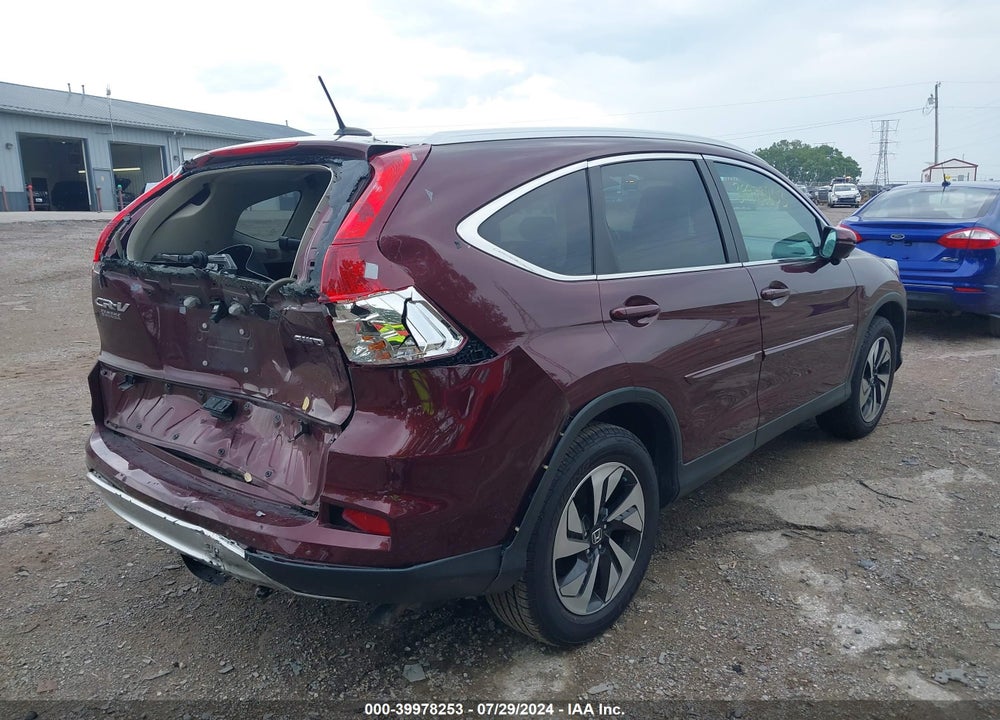 2015 HONDA CR-V TOURING VIN: 5J6RM4H90FL066037