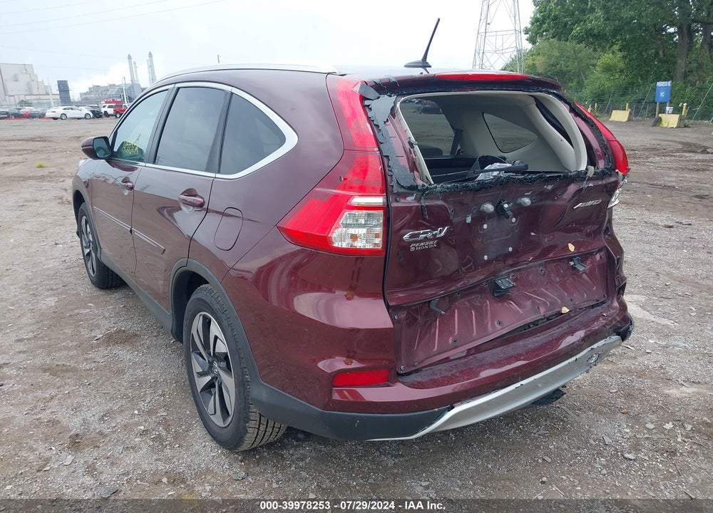 2015 HONDA CR-V TOURING VIN: 5J6RM4H90FL066037