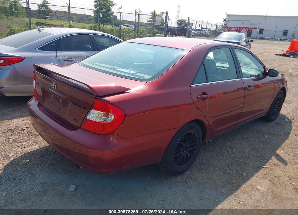2002 TOYOTA CAMRY SE V6 VIN: 4T1BF30K62U014549