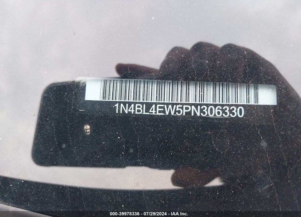 2023 NISSAN ALTIMA SL INTELLIGENT AWD VIN: 1N4BL4EW5PN306330
