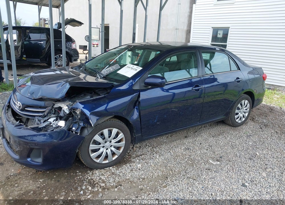 2013 TOYOTA COROLLA LE VIN: 2T1BU4EE2DC122542
