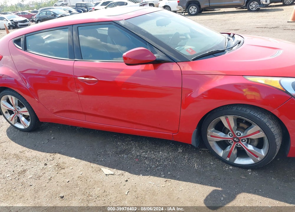 2013 HYUNDAI VELOSTER BASE W/BLACK VIN: KMHTC6AD0DU150659