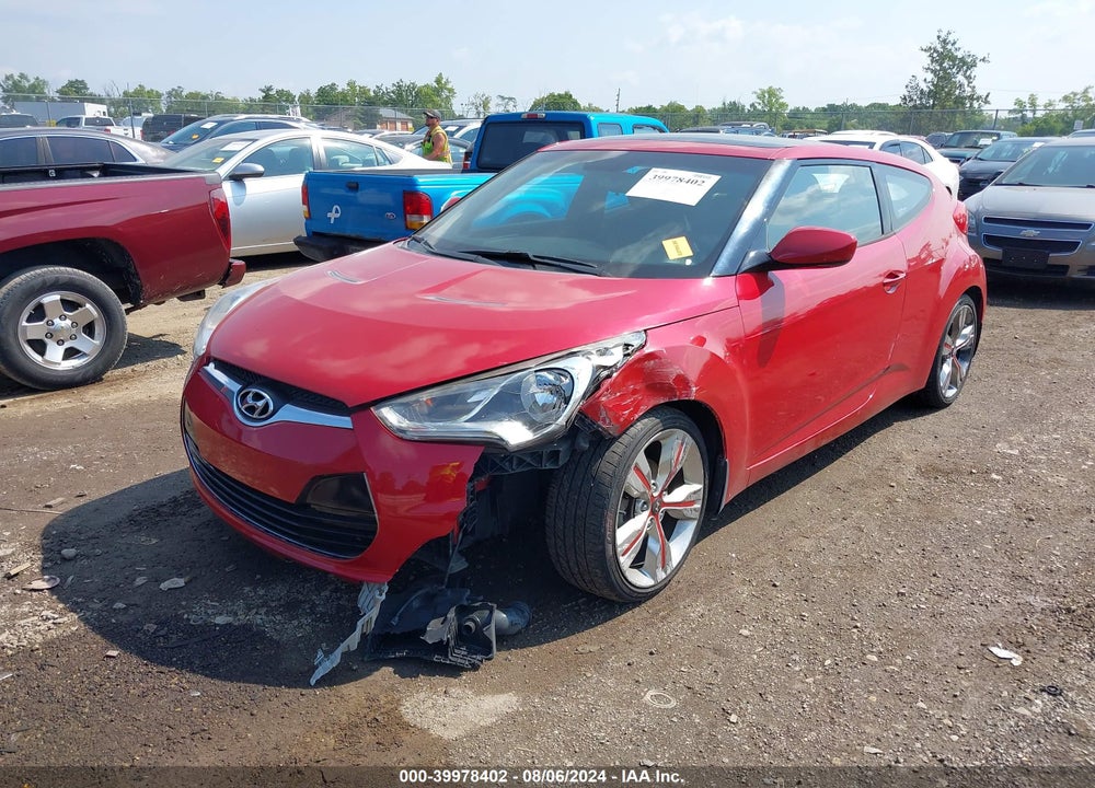 2013 HYUNDAI VELOSTER BASE W/BLACK VIN: KMHTC6AD0DU150659