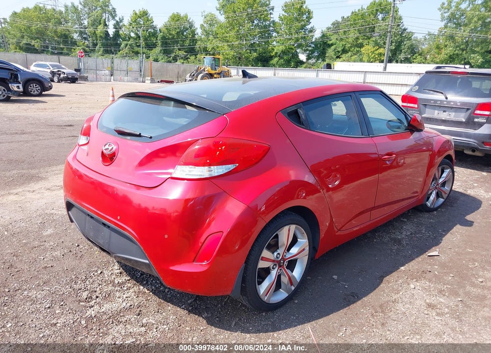 2013 HYUNDAI VELOSTER BASE W/BLACK VIN: KMHTC6AD0DU150659