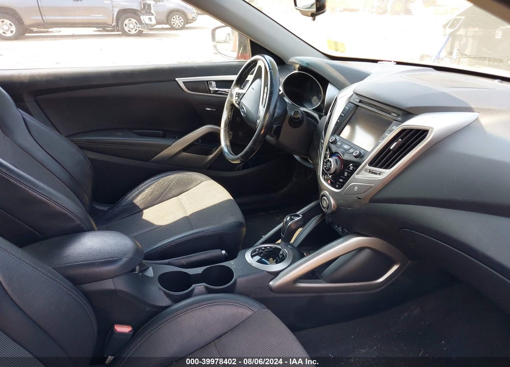 2013 HYUNDAI VELOSTER BASE W/BLACK VIN: KMHTC6AD0DU150659